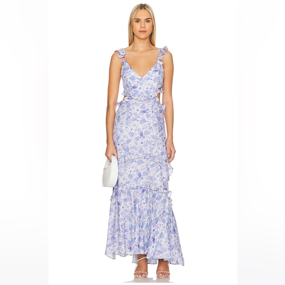 ASTR the Label Cassis Dress in Blue Floral